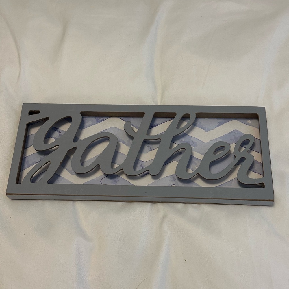 Gray 'Gather' Wall Decor